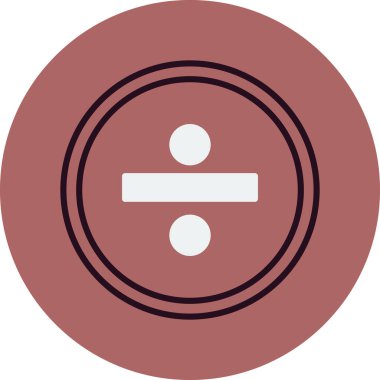 Bölme düğmesinin basit çizgi resmi