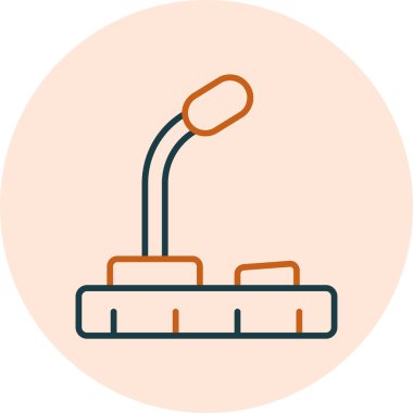 Hoparlör simgesinin vektör illüstrasyonu 