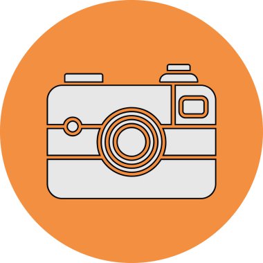 kamera simgesi vektör illüstrasyonu