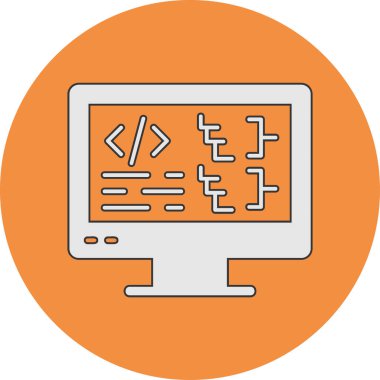 Basit Bilgisayar vektör illüstrasyonu