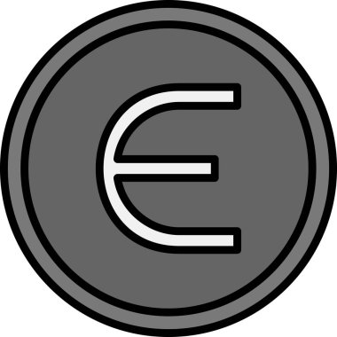 Epsilon web simgesi vektör illüstrasyonu