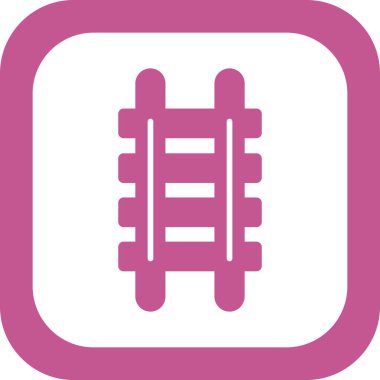 Demiryolu simgesi vektör illüstrasyonu