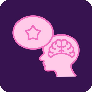 Beyni ve yıldızı olan biri. Yaratıcı düşünmeyi sembolize ediyor.