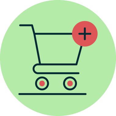 Web simgesi satın al, vektör illüstrasyonu