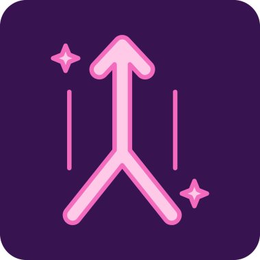 Basit ok simgesi vektör illüstrasyonu