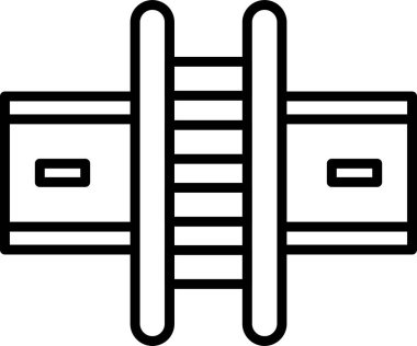 Yol simgesi vektör illüstrasyonu 