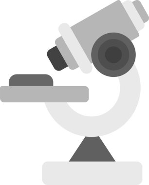 Mikroskop. Web simgesi basit illüstrasyon