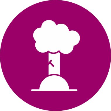 Ağaç. Web simgesi basit illüstrasyon 