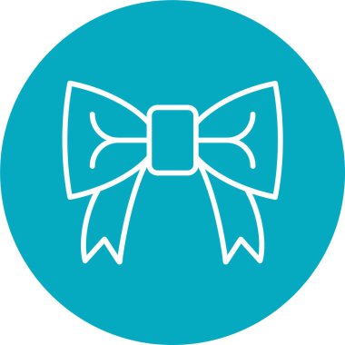 Kurdele yayı. Web simgesi basit illüstrasyon