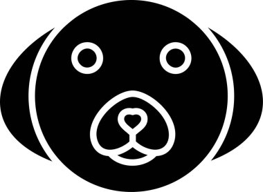 Bichon Frise web simgesi vektör çizimi