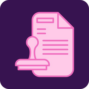 Damga Aracı Web simgesi vektör illüstrasyonu