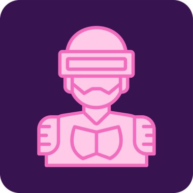 Süper kahraman ağ simgesi, vektör illüstrasyonu