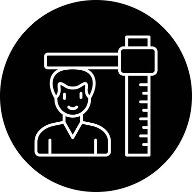 Yükseklik web simgesi vektör çizimi