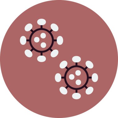 virüs web simgesi, vektör çizim