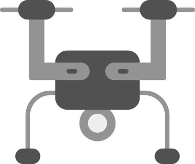 Drone simgesi, vektör illüstrasyonu basit tasarım