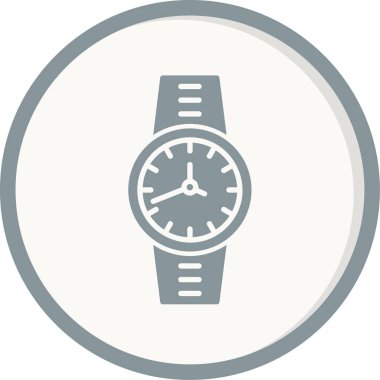 Kol saati simgesi, vektör illüstrasyonu