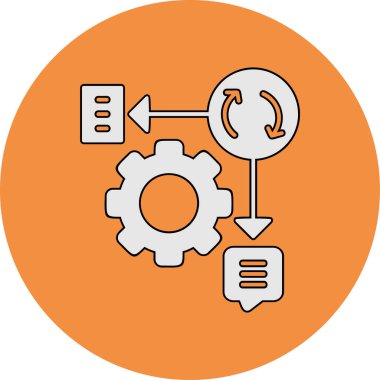 Çevik ağ simgesi vektör illüstrasyonu