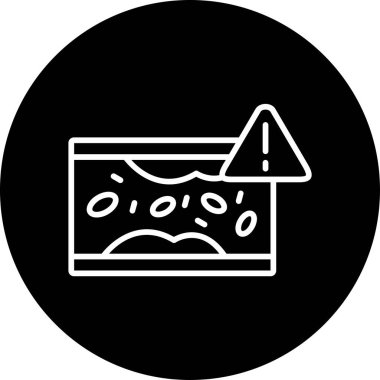 Kolesterol Vektör Simgesi Beyaz Arkaplanda İzole Edildi  