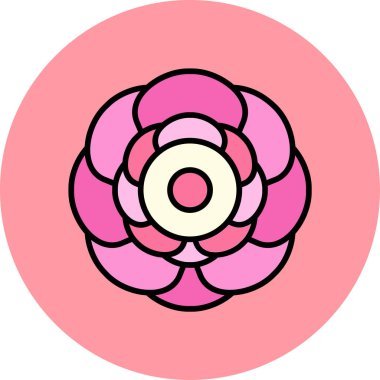 Rafflesia web simgesi vektör illüstrasyonu