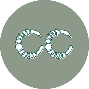 Vektör illüstrasyon Küpeleri simgeleri 