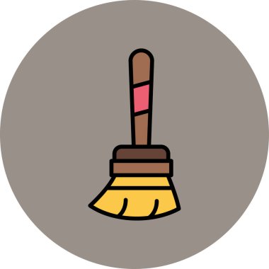 Süpürme web simgesi vektör çizimi
