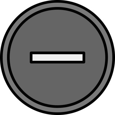 Eksi işareti simge vektör çizim