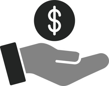 Bağış kutusu ikonu vektör illüstrasyonu