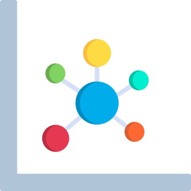 Kümeleniyorlar. Web simgesi basit illüstrasyon