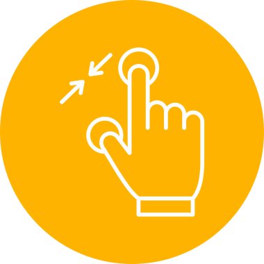 Çimdik. Web simgesi basit tasarım