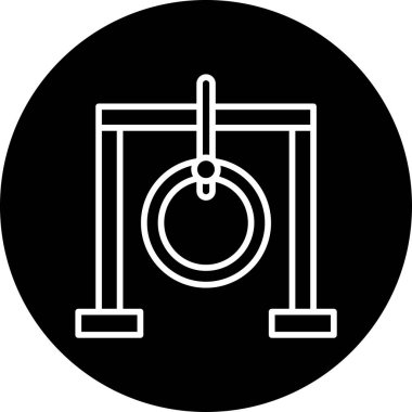 Salıncak ağ ikonu vektör illüstrasyonu