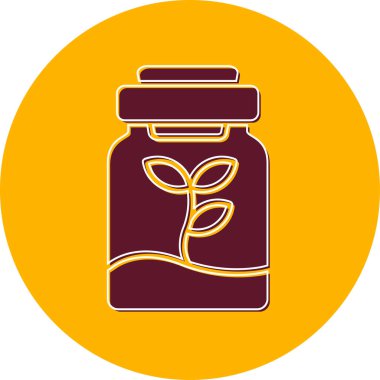 Floraryum. Web simgesi basit illüstrasyon 