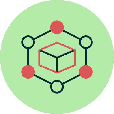 Engelleme zinciri. Web simgesi basit tasarım