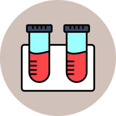 lab test tüpleri ikon vektör illüstrasyonuName