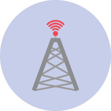 Anten. Web simgesi basit illüstrasyon