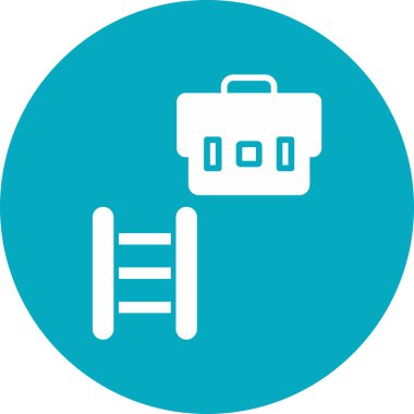 Gelişme kariyeri. Web simgesi basit illüstrasyon