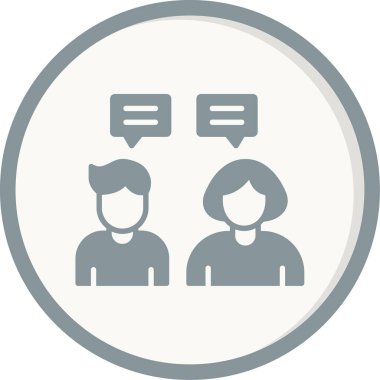 Diyalog baloncukları, iletişim konsepti, vektör illüstrasyonu