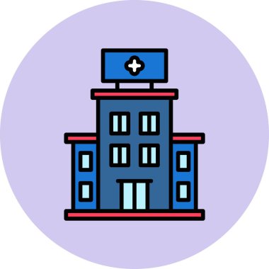 hastane simgesi oluşturma - taslak biçimi