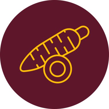 Beyaz Arkaplanda Yucca Simgesi İzole Edildi 