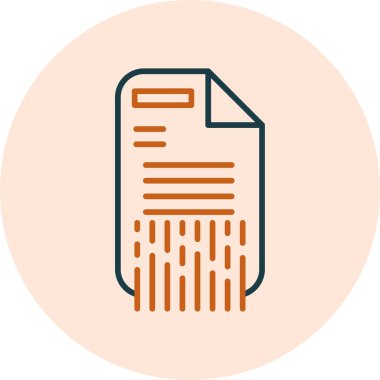 Parçalamak. Web simgesi basit illüstrasyon