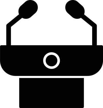 Basın Konferansı vektör illüstrasyonu