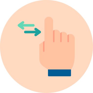 Basit Kaydırma simgesi vektör illüstrasyonu