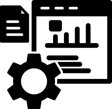 Performans. Web simgesi vektör illüstrasyonu