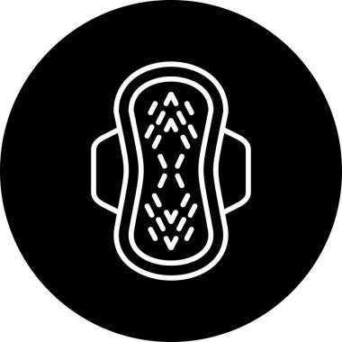 Hijyenik ped web simgesi, basit vektör illüstrasyonu