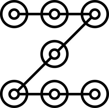 Engelleme zinciri. Web simgesi basit tasarım