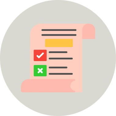 Kurallar. Web simgesi basit illüstrasyon