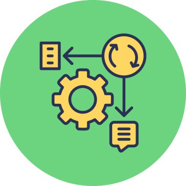 Çevik ağ simgesi vektör illüstrasyonu