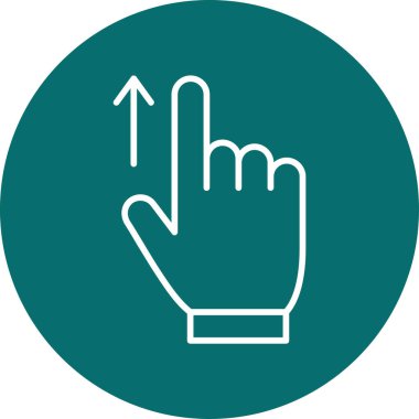 El simgesini kaydır. vektör illüstrasyonu