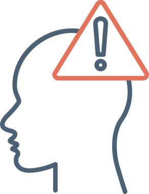 Dikkat! Web simgesi basit illüstrasyon