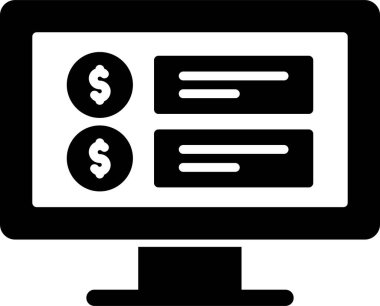 Fiyat web simgesi vektör illüstrasyonu