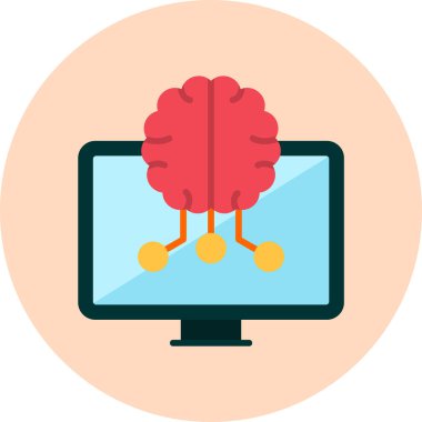 Öğrenmek. Web simgesi vektör illüstrasyonu